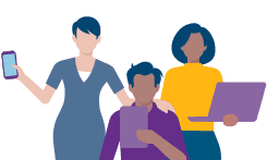 illustratie voor samenwerken